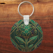 Porte-clés Art Déco Artichaut (Verso)