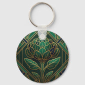 Porte-clés Art Déco Artichaut (Verso)