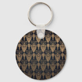 Porte-clés Art Déco Black Gold : Retro. (Verso)