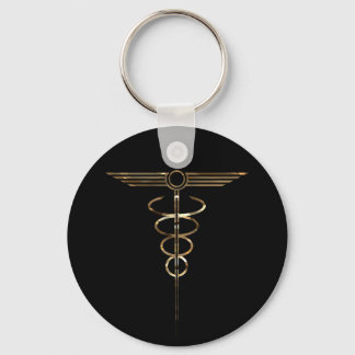 Porte-clés Art déco Caduceus