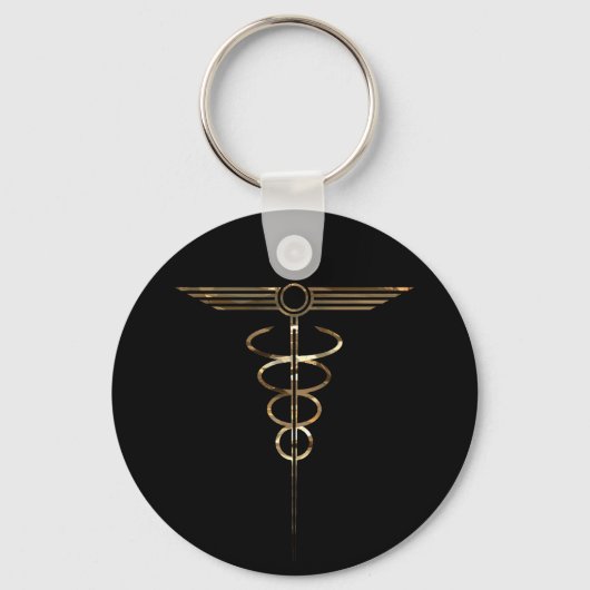 Porte-clés Art déco Caduceus (Recto)