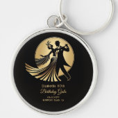 Porte-clés Art Deco Gatsby Roaring 20s Prohibition Gift Name (Devant)