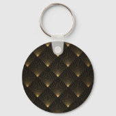 Porte-clés Art Déco : L'élégance de l'or noir. (Verso)