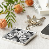 Porte-clés Art Déco Lotus (Côté)
