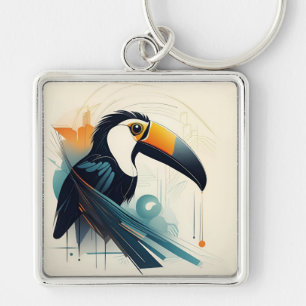 Porte-clés Art Déco Toucan