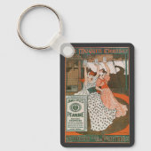 Porte-clés Art d'étiquette de produit vintage Pearline Modern (Recto)