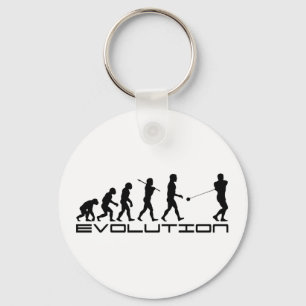 Porte-clés Art d'évolution de sport de jet de marteau