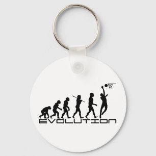Porte-clés Art d'évolution de sport de joueur de basket