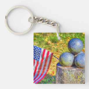 Porte-clés Art du canon de guerre de Sécession