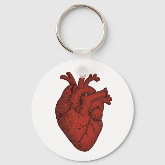 Porte-clés Art du Cœur Anatomique – Illustrations (Recto)