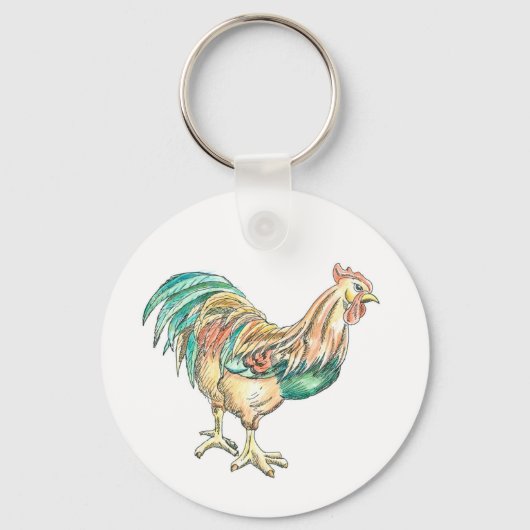 Porte-clés Art du coq (Recto)