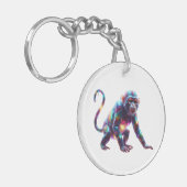 Porte-clés Art du singe de cristal (Devant gauche)