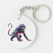Porte-clés Art du singe de cristal (Dos)