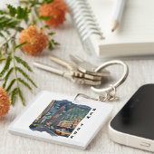 Porte-clés Art esthétique de New York (Devant Droit)