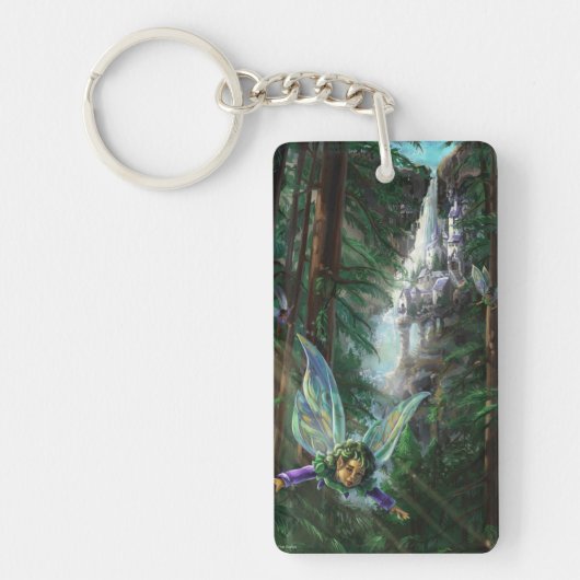 Porte-clés Art fantastique de fées et de châteaux (Devant)