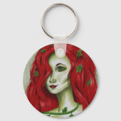 Porte-clés Art Fantastique de Pixie Femme Rousse Nymphe du Li (Recto)