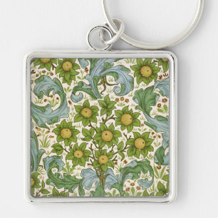Porte-clés Art floral de William Morris Orchard Green