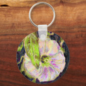 Porte-clés Art floral rose sauvage du matin (Recto)