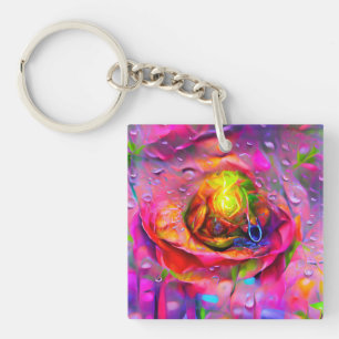 Porte-clés Art Floral Surreal
