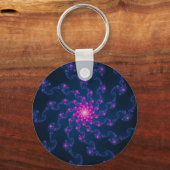 Porte-clés Art Fractal Fleur Vie (Recto)