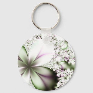 Porte-clés Art fractal floral
