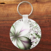 Porte-clés Art fractal floral (Recto)