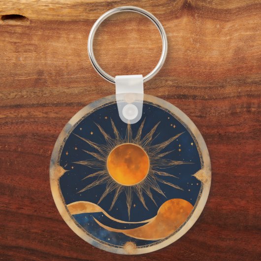 Porte-clés Art graphique Solaire Eclipse Ajouter un événement (Recto)