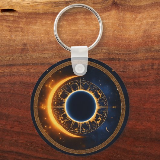 Porte-clés Art graphique Solaire Eclipse Ajouter un événement (Recto)