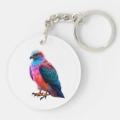 Porte-clés Art Hawk coloré (Dos)