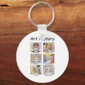 Porte-clés Art Histoire Drôle Chat Art Lover Peinture Peintre (Recto)