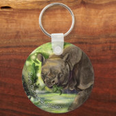 Porte-clés Art Javan Rhino (Recto)