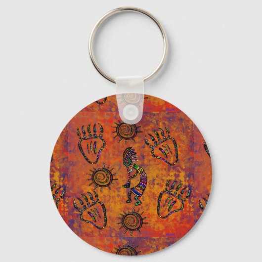 Porte-clés Art Kokopelli (Recto)