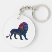 Porte-clés Art Lion couleur néon (Dos)