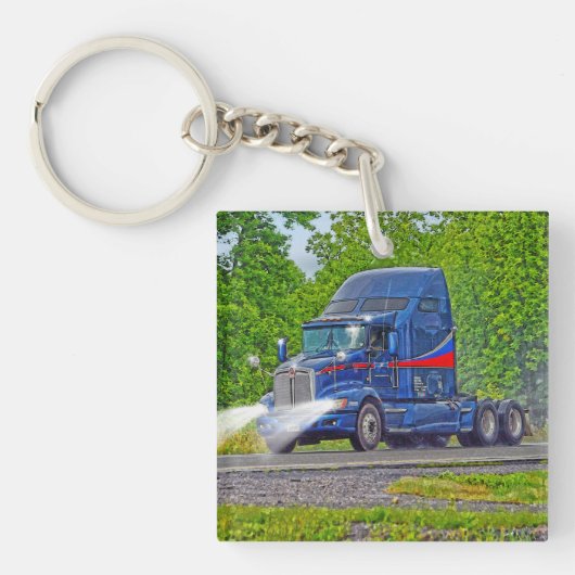 Porte-clés Art lourd de camion de transport pour des (Devant)