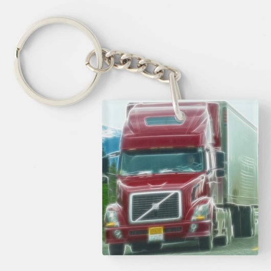 Porte-clés Art lourd de camion de transport pour des (Devant)
