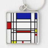 Porte-clés Art moderne de Mondrian (Devant)