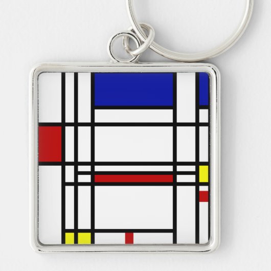 Porte-clés Art moderne de Mondrian (Devant)