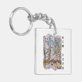 Porte-clés Art Mosaïque esthétique de New York (Devant gauche)