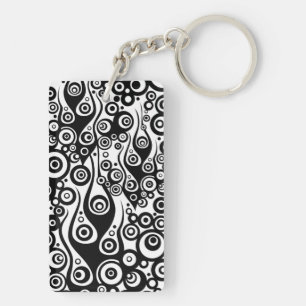 Porte-clés ART motif - Flammes du cercle de tatouage