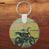 Porte-clés Art moto vintage (Recto)