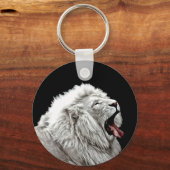 Porte-clés Art numérique d'animaux de la jungle à tête blanch (Recto)