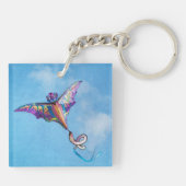 Porte-clés Art numérique de cerf-volant dragon (Dos)