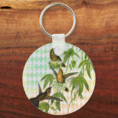 Porte-clés Art numérique de colibri (Recto)