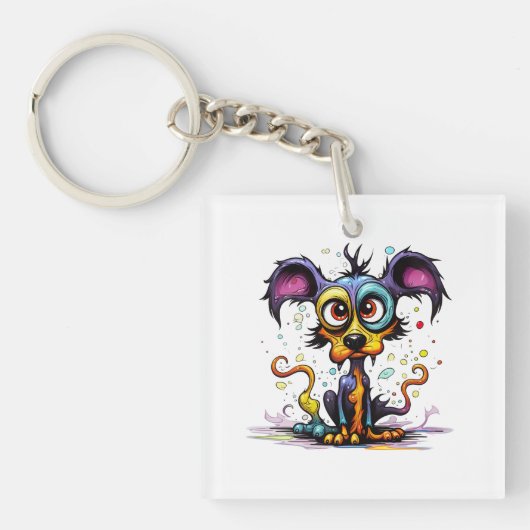 Porte-clés Art numérique de la marionnette #4 d'Halloween (Devant)