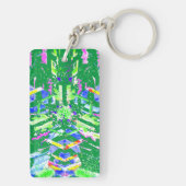 Porte-clés Art numérique fascinant dans des couleurs vives (Dos)