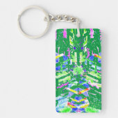 Porte-clés Art numérique fascinant dans des couleurs vives (Devant)