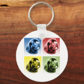 Porte-clés Art pop de Terre-Neuve (Recto)