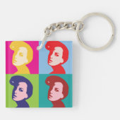 Porte-clés Art Pop Femmes Rétro (Dos)