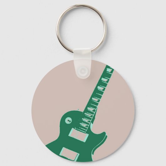 Porte-clés Art pop guitare électrique (Recto)