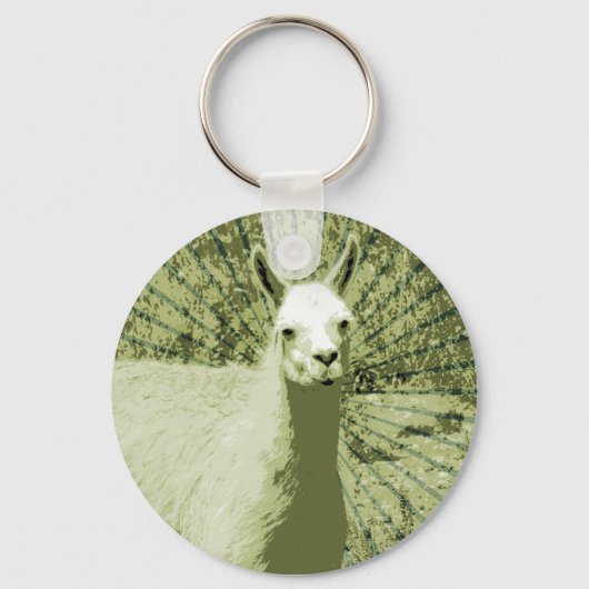 Porte-clés Art pop lama (Recto)